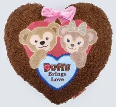 【中古】クッション・抱き枕・本体(キャラクター) ダッフィー＆シェリーメイ ハート型クッション 「スウィートダッフィー2010」 東京ディズニーシー限定