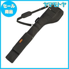 【特売】AKOZLIN ゴルフ クラブケース 810本以上 軽量 ゴルフバック 3ポケット付き ソフトクラブケース 折りたたみ 練習用 大容量 コンパクト収納 オックスフォードクロス ブラック