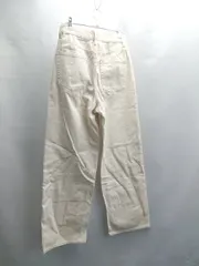 ◇ ΘΦ AZUL BY MOUSSY アズールバイマウジー コットン100％ デニムパンツ サイズM アイボリー レディース E  【1411280043509】