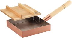 アサヒ　食楽工房 本職用玉子焼き器18cm（木蓋付）CNE117 日本製