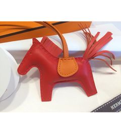 HERMES ロデオPM バッグチャーム Rouge Indien/ Rose Jaipur