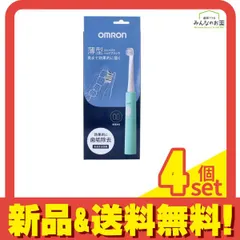 オムロン 音波式電動歯ブラシ 乾電池式 ミントグリーン HT-B2140-G 1セット入 4個セット まとめ売り