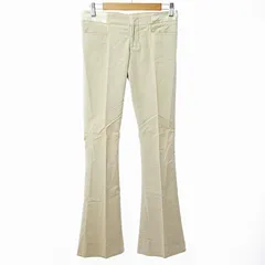 グッチ GUCCI フレア スラックス パンツ ストレッチ バックベルト 38 ベージュ 0520 ☆AA★のサムネイル