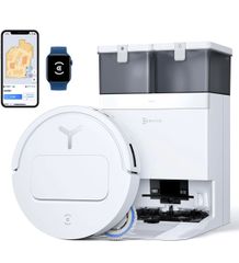 期間限定タイムセール2025最新 超薄型　ECOVACS(エコバックス)DEEBOT T50 OMNI ロボット掃除機 お掃除ロボット 水拭き 両用 15000Pa強力吸引 毛絡まない モップ洗浄 自動ゴミ収集 回転型水拭き機能 高精度マッピング