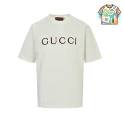 【今日WTO】Gucci 25SS シンプルロゴ刺繍半袖 -NF81