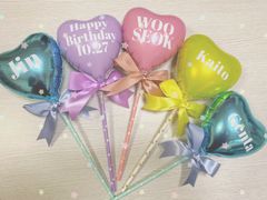 10本セット バルーンスティック プロップス 推し活 生誕祭 アイドル 成人式