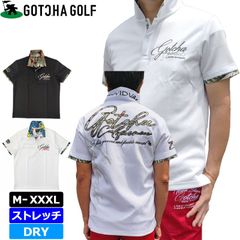 GOTCHA GOLF ガッチャゴルフ ロゴ 半袖 ポロシャツ ゴルフ ウェア カラー・サイズ選択可】ガッチャゴルフ メンズ 半袖ポロシャツ