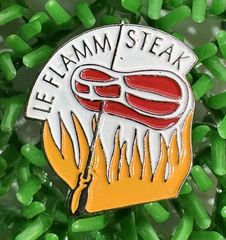 LE FLAMM STEAK ステーキ　ピンバッチ