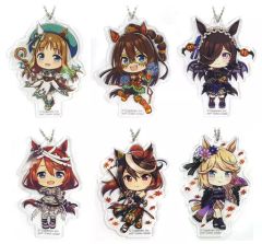 【中古】雑貨 全6種セット アクリルマスコット きゅんキャラいらすとれーしょんず 「一番くじ ウマ娘 プリティーダービー 3弾」 F賞