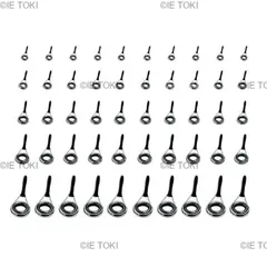 10個釣竿ガイド2/3/3。8/5。1/6。8ミリメートル5サイズサークルポール修理キットフィッシングロッドビルディング釣りツール漁具アクセス