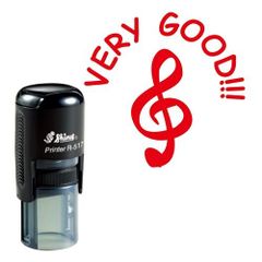 ミュージックレッスンスタンプ - ト音記号 VERY GOOD