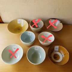 【試作処分品】碗 ２種 組み合わせ自由（  鉢 平碗 茶碗 碗 抹茶碗 飯碗 どんぶり鉢 作家 ） 商品番号275（㉕〜㉜）写真掲載