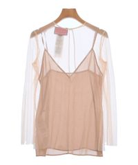 GUCCI シアーシャツ 長袖 ベージュ イタリア製 36 - メルカリ