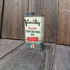 アメリカン雑貨 オイル缶 インテリア VARSITY GRAPHITE