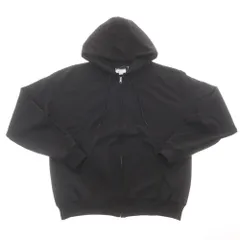 【中古】チャンピオン Champion コットンポリエステル ジップアップ パーカー ブラック【サイズM】【メンズ】