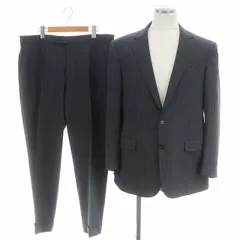 【普及型】ラルフローレンパープルレーベル　シルク混　スカートスーツ　フレアスカート　黒 スーツ・フォーマル・ドレス