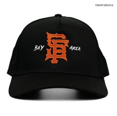 CROWN KINGS SF BAY AREA SNAPBACK CAP【BLACK】 (クラウンキングズ  帽子 キャップ スナップバック SAN FRANCISCO ベイエリア ロゴ サンフランシスコ カスタム ブラック)