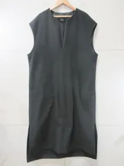 CLASSICALELF クラシカルエルフ カフタン調 サイドスリット 圧縮ニット ロング丈 ワンピース  無地 ブラック Lサイズ ce0940074