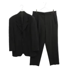 EMPORIO ARMANI (エンポリオアルマーニ) セットアップ スーツ 3B テーラード ジャケット 2タック テーパードパンツ ブラックのサムネイル