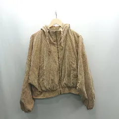 ■ ⊇ w closet ダブルクローゼット フード付き 長袖 ブルゾン サイズF ブラウン系 レディース E  【1502060033824】のサムネイル