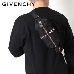 24AWモデル ジバンシィ GIVENCHY メンズ Gジップ ナイロン ボディバッグ【BLACK】 BKU038K1JE 001/【2024-25AW】m-bag