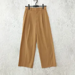 UNIQLO ユニクロ タック ワイドパンツ スラックス ストレートパンツ ワンタック パンツ オフィスカジュアル ベージュ Mサイズ 〇□