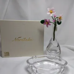 Noritake 花瓶 ガラス花 小皿セットのサムネイル