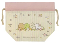 【中古】バッグ(キャラクター) 集合(花柄) ランチマーケット ランチ巾着 「すみっコぐらし」