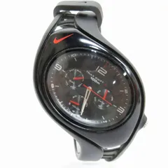 ナイキ NIKE TRIA SWIFT 100m クオーツ アナログ 腕時計 クロノグラフ WR0107 ブラック ■SM0のサムネイル