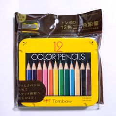 トンボ鉛筆 ミニ色鉛筆 鉛筆削り付 12色のサムネイル