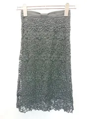 ◇ ⊂ tocco closet トッコ クローゼット 総レース 膝下丈 タイト スカート 表記なし ブラック レディース E  【1507010014915】のサムネイル