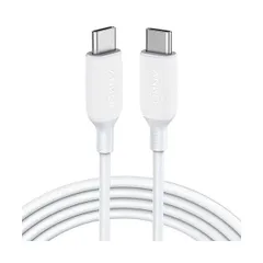 （まとめ） アンカージャパン ANKER PowerLine III USB-C＆USB-C 2.0 100W ケーブル 1.8m ホワイトA8856021 1本 【×2セット】