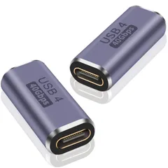 【在庫処分】PD 中継アダプタ[40Gbps高速転送 100W/5A C 急速充電対応 C 8K@60Hz映像出力] タイプC USB 延長コネクタ USB 対応 USB メス 4.0 メス Type C Type ケーブル to thunderbolt 4/