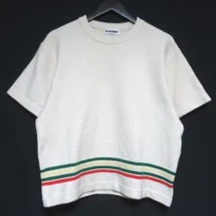 美品 22SS JIL SANDER+ ジルサンダープラス ショートスリーブ ニットカットソー 32サイズ アイボリー レディース 古着 中古 USED