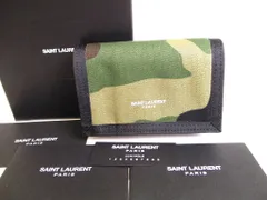 イヴ サンローラン サンローラン パリ Saint Laurent Paris YSL コットン 3つ折り 財布 コンパクト財布 コンパクトウォレット メンズ 【未使用保管品】のサムネイル
