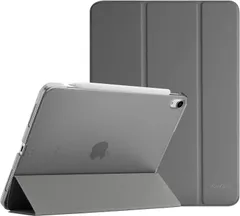 C-66 ProCase iPad Air5 (2022) / Air4 (2020) ケース 軽量 スタンド 三つ折り フォリオ保護ケース 半透明バックカバー Apple Pencil 2対応‐グレー ProCaseのストアを表示