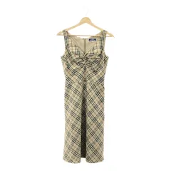 BURBERRY BLUE LABEL / バーバリーブルーレーベル | ノヴァチェック スリーブレス ワンピース | 38 | ベージュ | レディース