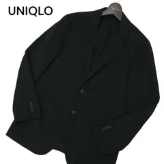 UNIQLO ユニクロ 春夏 感動ジャケット★ SLIM FIT 2B テーラード ジャケット Sz.S　メンズ 黒