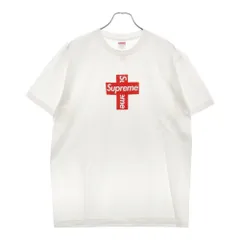 SUPREME (シュプリーム) 20AW Cross Box Logo Tee クロスボックスロゴ 半袖Tシャツ カットソー ホワイト/レッド
