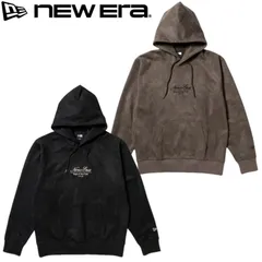 新品 ニューエラ NEWERA 正規品 長袖 パーカー スウェット プルオーバー フーディー ポリスウェード ロゴ 刺繍 メンズ レディース 大きいサイズ オリーブ 黒 ブラック 14682656 14682657 M L LL XL 2L XXL 3L