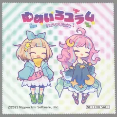 【中古】タオル・手ぬぐい ユナ＆ノエラ マルチクロス 「PS4/Switchソフト 役づくりパズル ゆめいろユラム」 ゲーマーズ購入特典