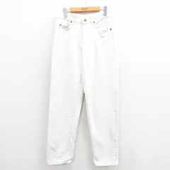 W30/古着 ジーンズ メンズ 00s 白 ホワイト デニム 25aug19 中古 ボトムス ジーパン Gパン ロング パンツ