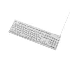 【数量限定】有線 キーボード メンブレン 1000万回高耐久 エレコム ホワイト TK-FCM062WH