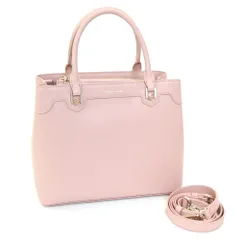  サマンサタバサ 2WAYハンドバッグ ピンク レザー 