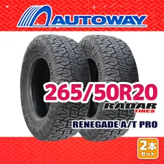 【AUTOWAY】 新品 265/50R20 サマータイヤ Radar RENEGADE A/T PRO 20インチ 2本セット 夏タイヤ オートウェイのサムネイル
