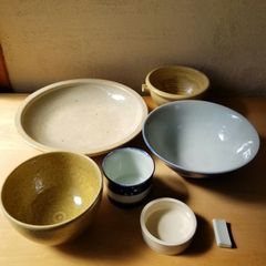 麺好きの方にちょうどいい食器セット【ひとり暮らし用食器一式 】全7点 民藝 作家