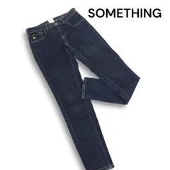 SOMETHING サムシング SLW77 ストレッチ★ スキニー インディゴ デニム パンツ ジーンズ Sz.26 レディース 日本製