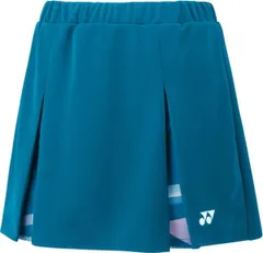 【新品・5営業日で発送】YONEX ヨネックス ウィメンズスカート(インナースパッツツキ) (26172) 色 : ティールブルー サイズ : L 