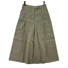 DES PRES　デ・プレ 総柄クロップドワイドパンツ size34/ベージュ