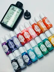 【お得セット】レジン液100ml＋着色剤18色入り パステルでぷっくり可愛い作品に♪初心者さんにも◎ Z121